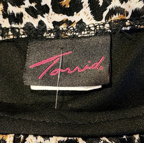 Torrid Leopard Print Bubble Hem Dress Ruched Bust Adjustable Straps Plus Size 3 - Picture 8 of 11